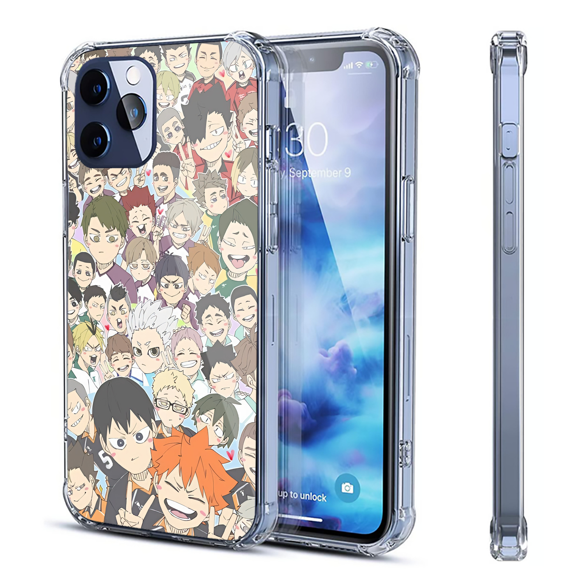 （画像用） ハイキュー!! Haikyu!! 【iPhone 12シリーズ対応】透明スマホケース（クリアソフトケース）